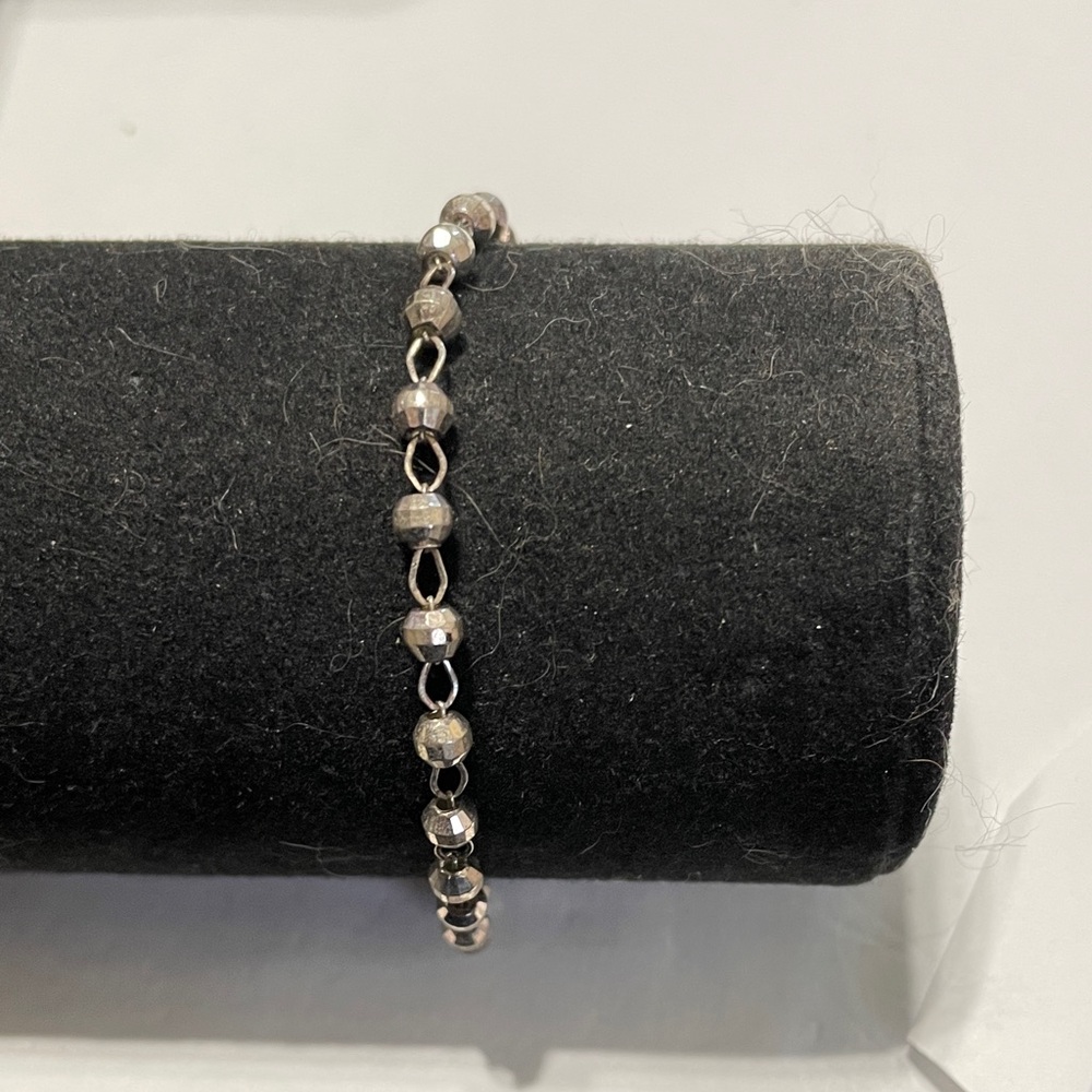 Children’s Napier Silver Beaded Bracelet